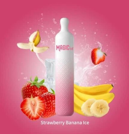 Magic Bar Q 600Puffs Strawberry Banana Ice